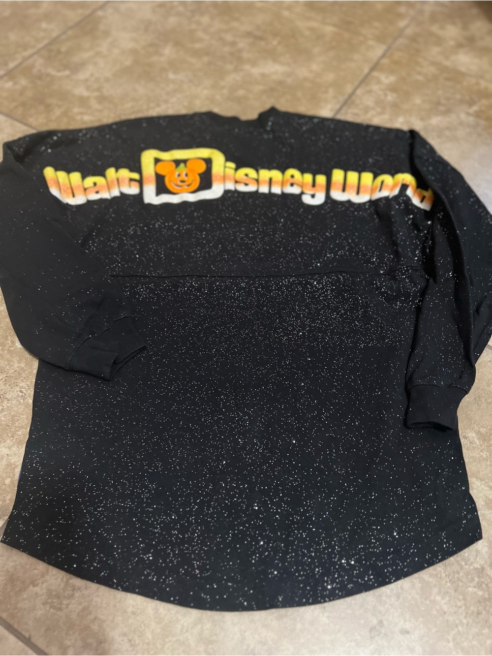 Disney Black glitter women’s Long-Sleeve Tee